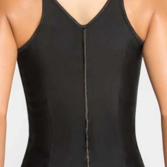 NWT, LATEX WAIST TRAINER VEST BY HOURGLASS ANGEL HA103, Size Medium, Black - Picture 3 of 9